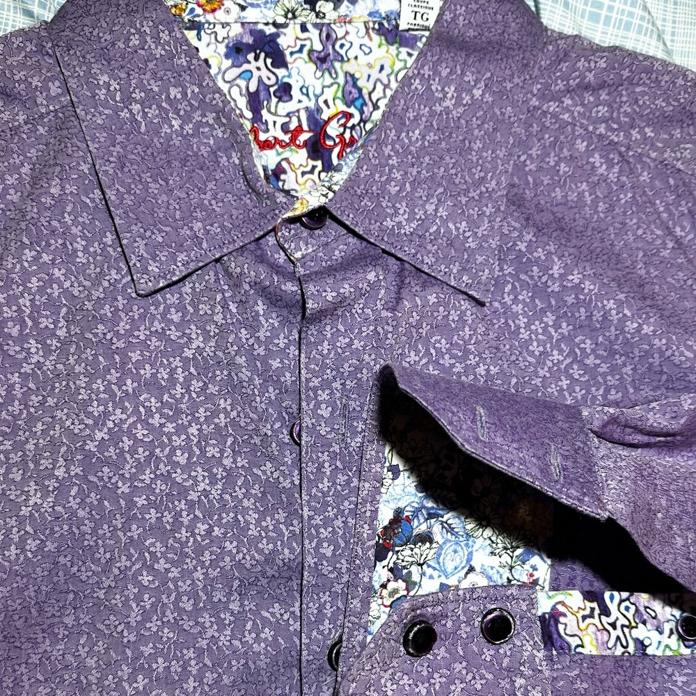 Lilac long sleeves Dress shirt